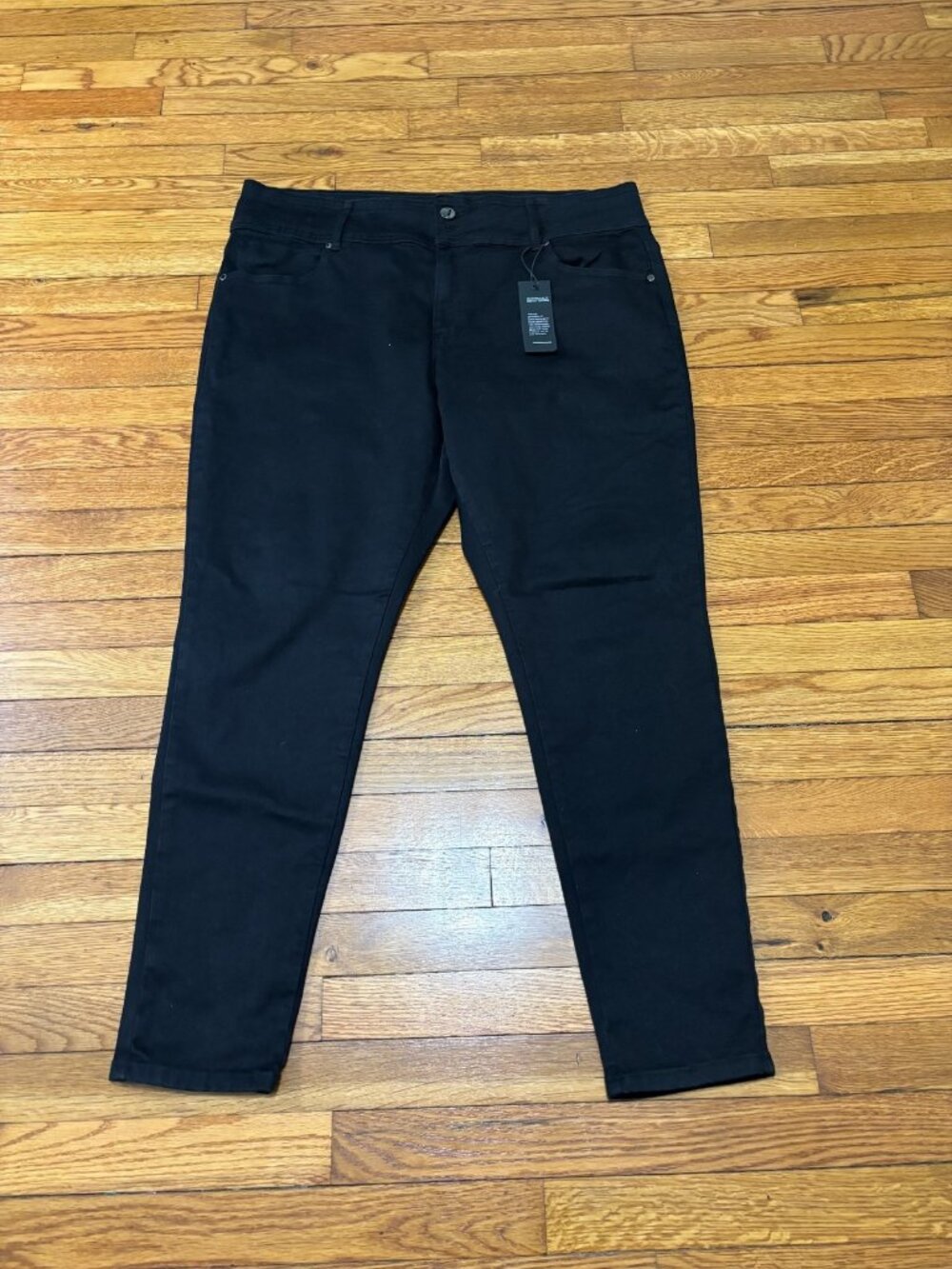 Chic Denim Jeans Womens 22S Plus 22 SHORT Black Harley High Rise Skinny NWT